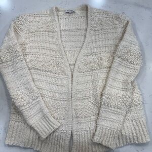 Madewell Textured Cream Cardigan